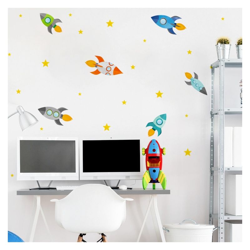 YokoDesign - Wandsticker Bunte Raketen