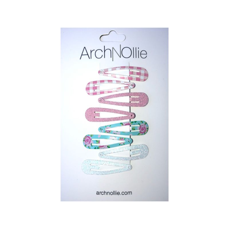 ArchNOllie - 8er Set Haarclips Small Pastel