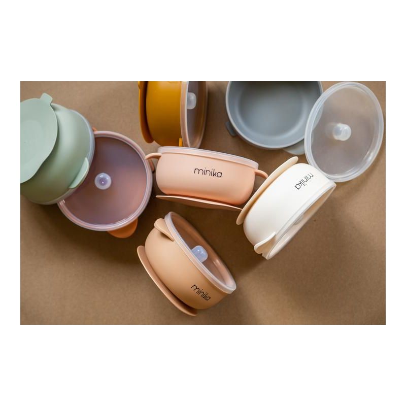 Minika - Saugnapf - Schale mit Deckel