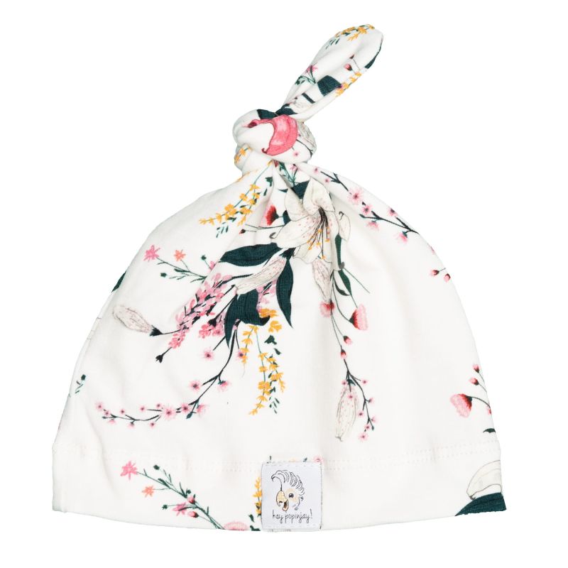 Hey Popinjay! - Newborn Knotted Beanie Lily