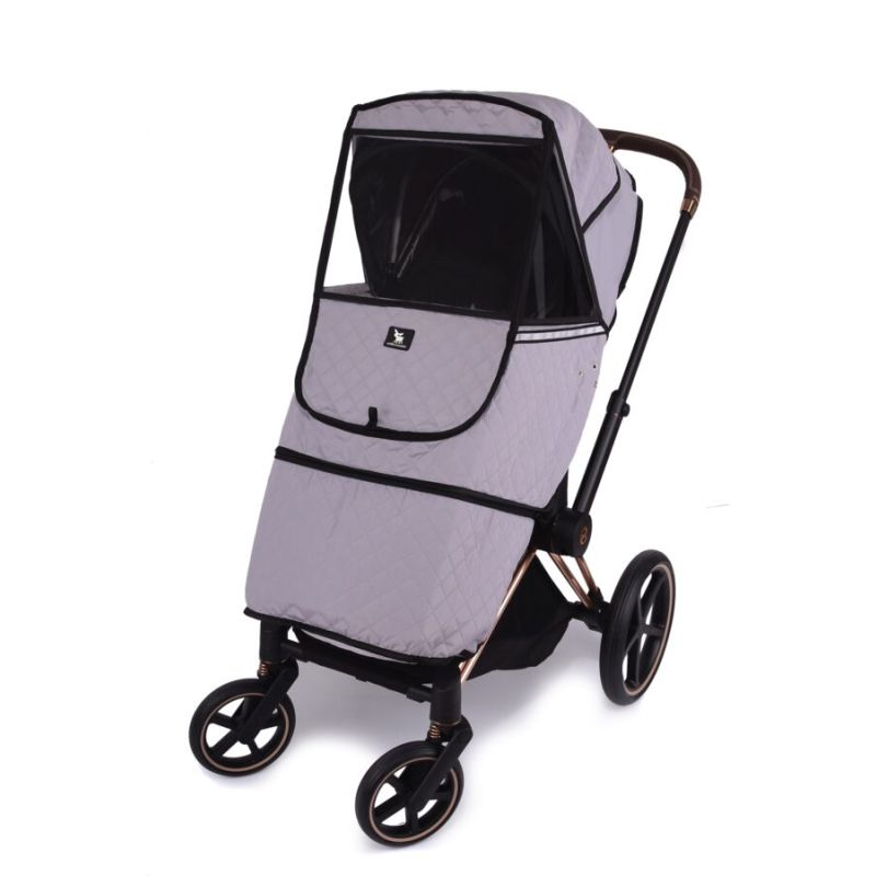 Cottonmoose - Wetterschutz- Regenschutz Kinderwagen Grau