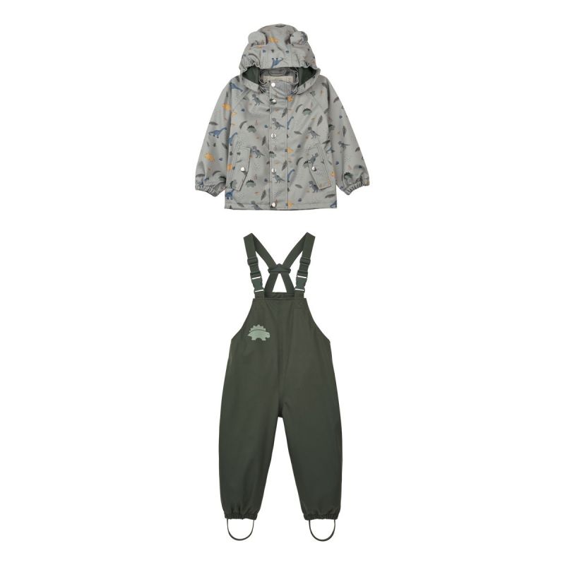LIEWOOD - Dakota Softshell Regenbekleidungsset Dino Dove Blue