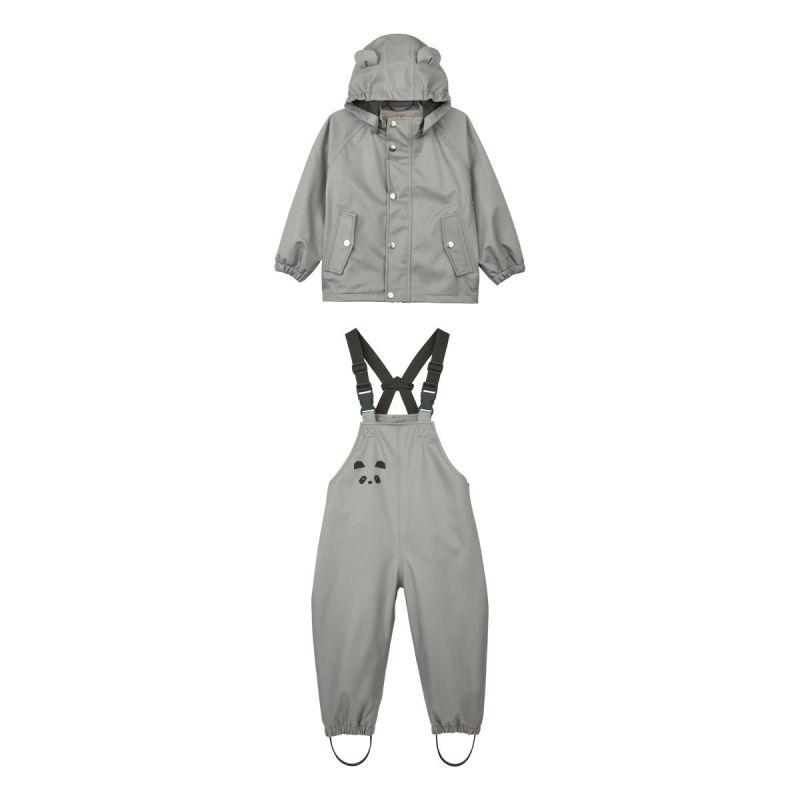 LIEWOOD - Dakota Softshell Regenbekleidungsset Dove Blue