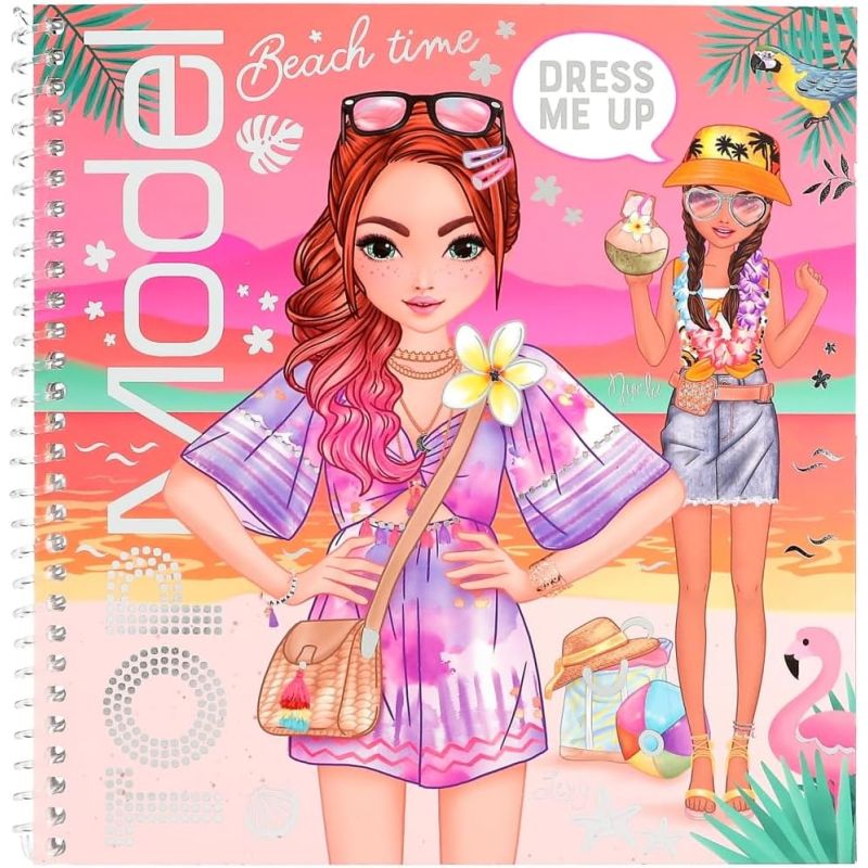 TOPModel Malbuch Dress me up Stickerbuch Holiday