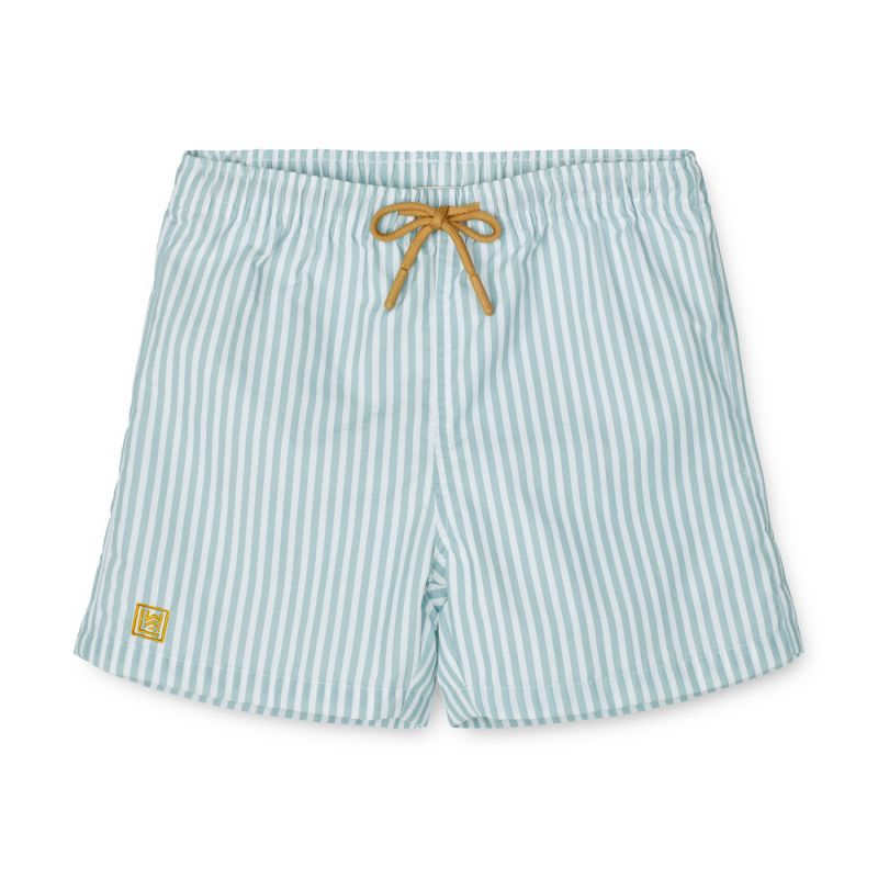 LIEWOOD - Duke UV Badeshorts Streifen Sea Blue White