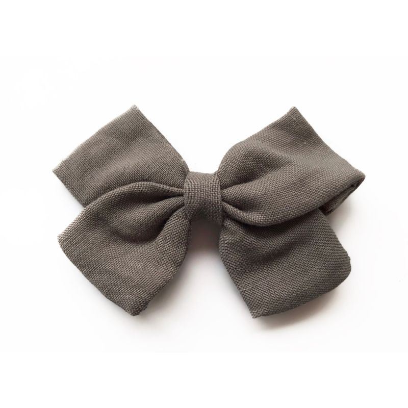 Forever Autumn - Leinen Haarclip Charcoal