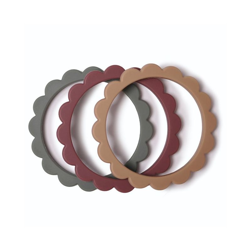 Mushie - Beissring Set Berry/Dried Thyme/Natural