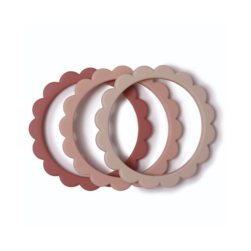 Mushie - Beissring Set Blush/Rose/Shifting Sand