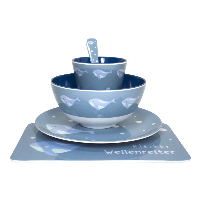 mintkind - Geschirrset Wal