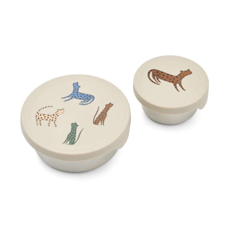 LIEWOOD - Fiby Snackbox Set Leopard Multi Mix