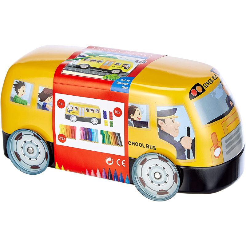 Faber-Castell - Filzstift Connector Bus 33er Set