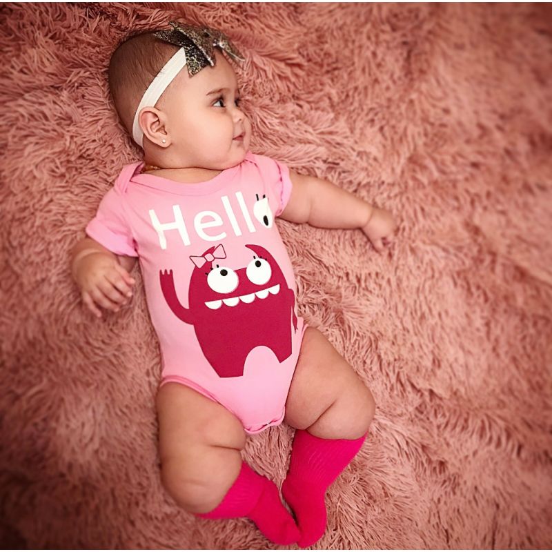 Doodle Pants - Body Monsterchen Pink