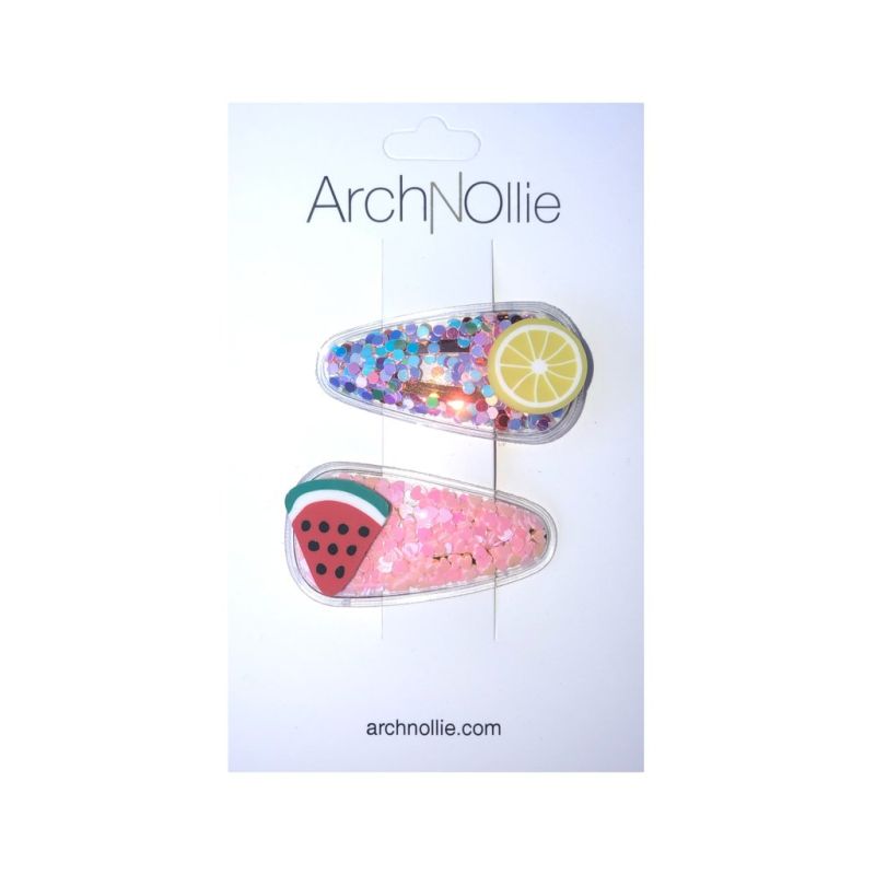 ArchNOllie - 2er Set Haarclips Fruits