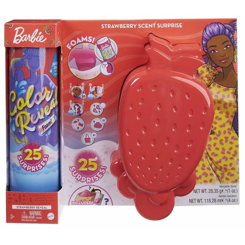Mattel - Barbie Color Reveal: Schaumspass (Erbeere)