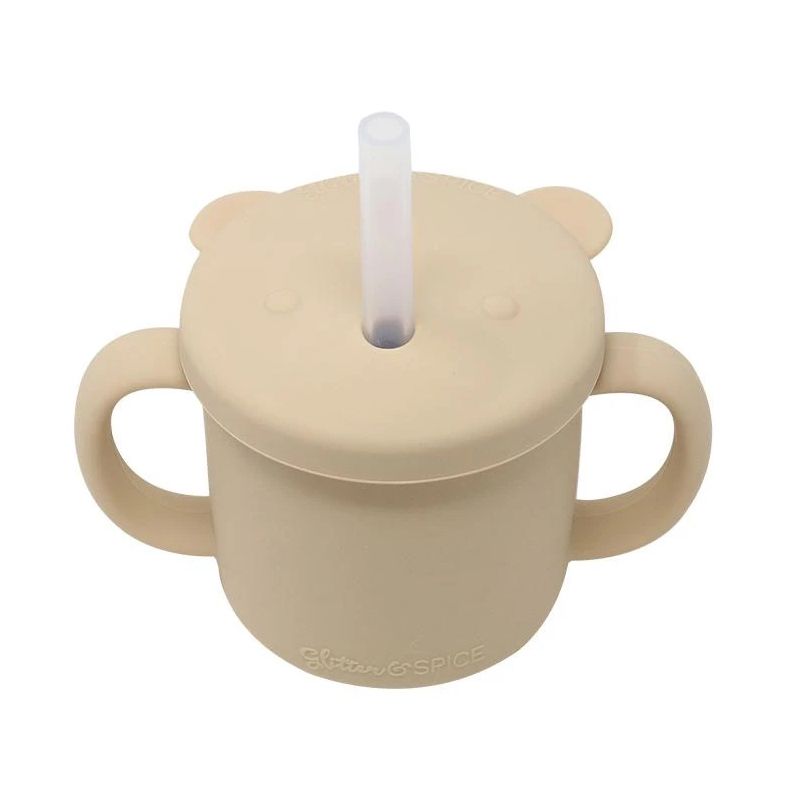 Glitter & Spice - Silikon Trinkbecher Bär Nude