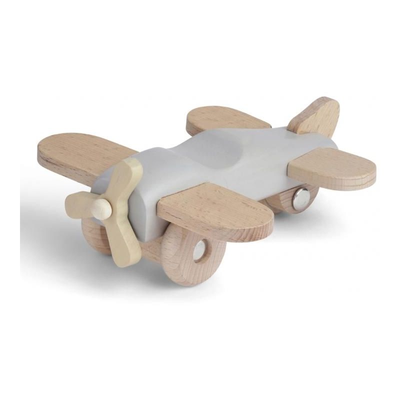 Konges Sløjd -  Holz Flugzeug Warm Grey