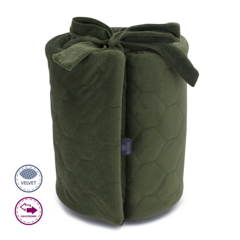 Makaszka - Bettumrandung Samt Olive