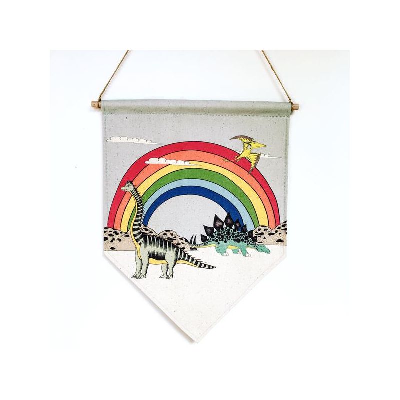 Dino Raw - Dino Banner Rainbow Dreaming