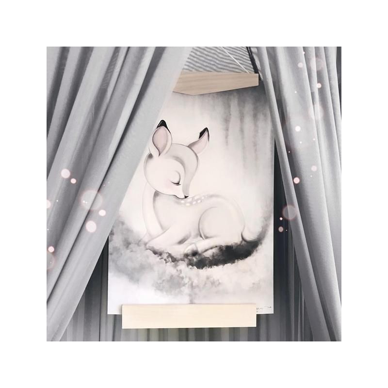Isla Dream Prints - Poster Hudson Deer grau