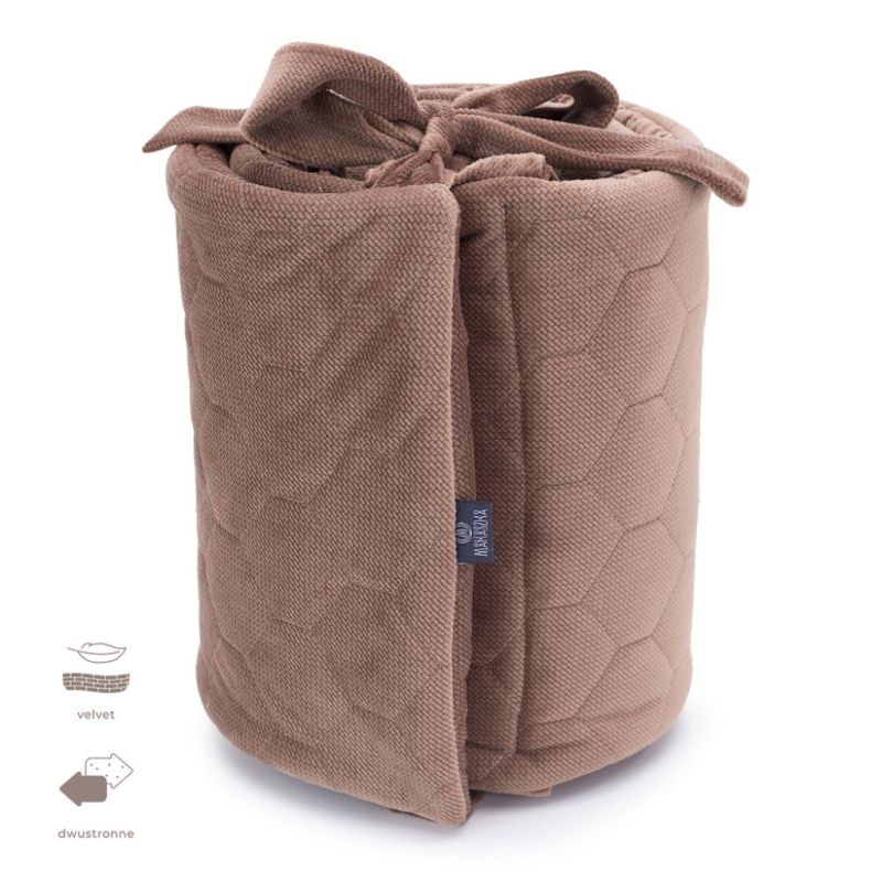 Makaszka - Bettumrandung Samt Braun