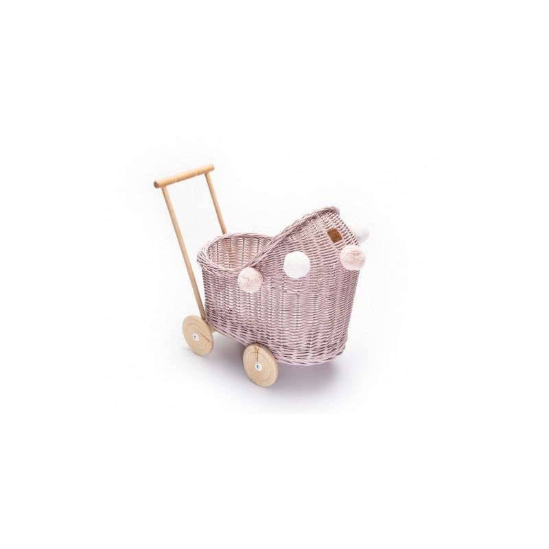 Lilu - Puppenwagen Dirty pink mit Pommel
