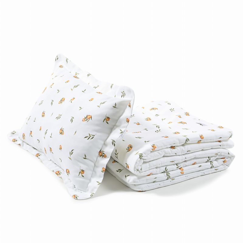 Qbana Mama - Bettdeckenset mit Kissen gefüttert XL Secret Citrus