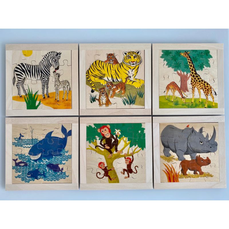 Atelier Fischer Switzerland - Puzzle Wildtiere