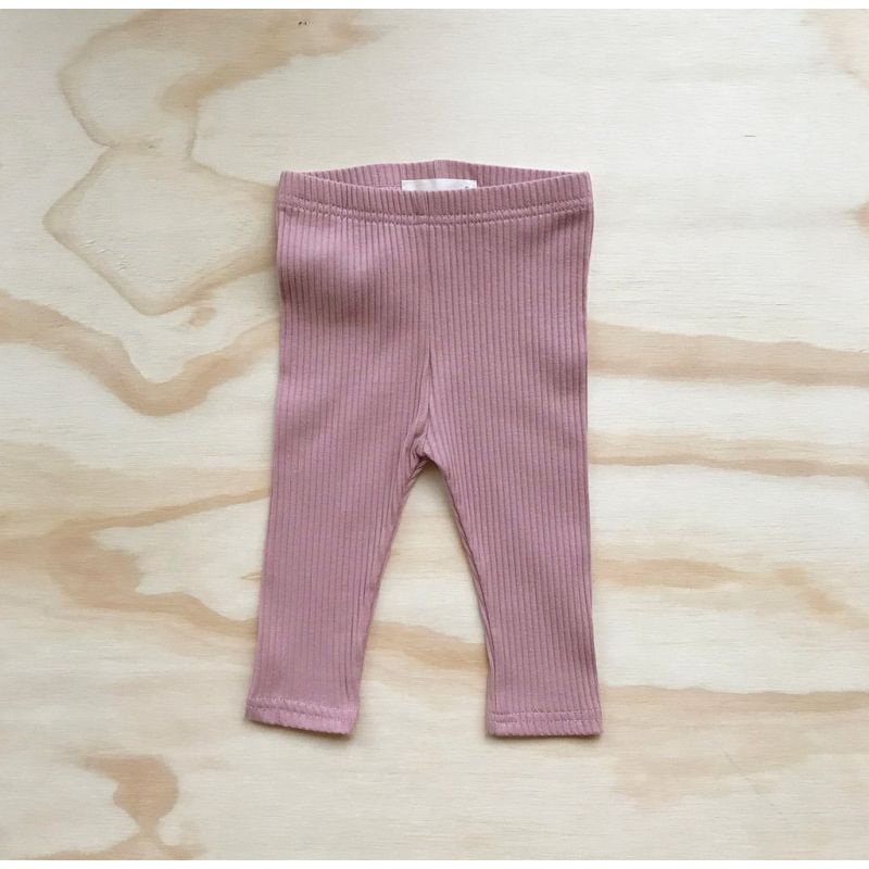 bel&bow - Ribbed Leggings Basic Pink