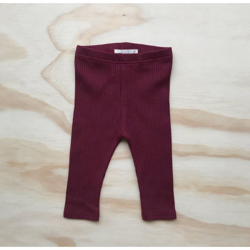 bel&bow - Ribbed Leggings Basic Berry