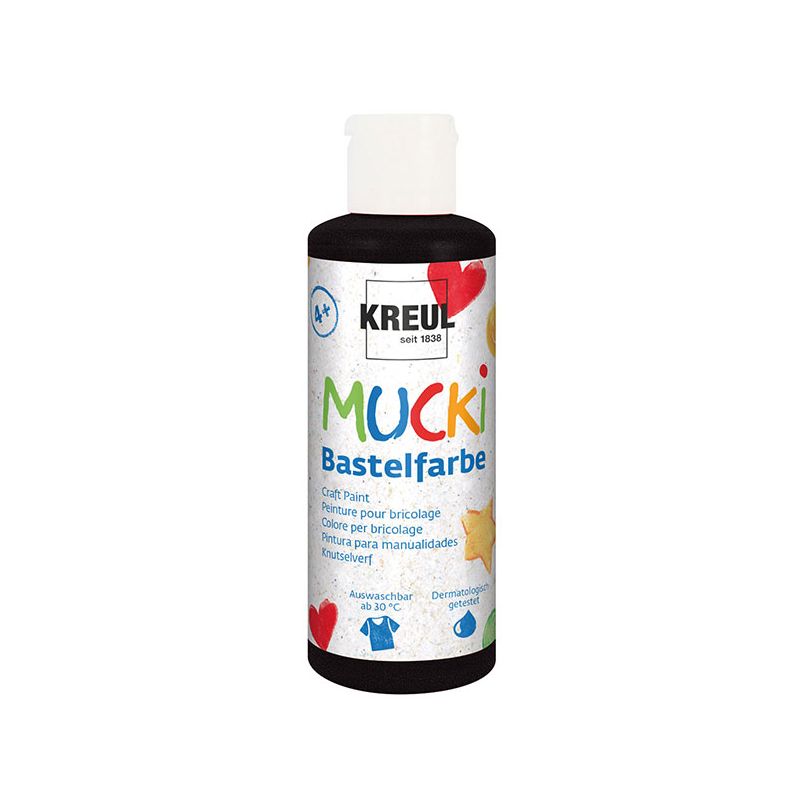 KREUL - MUCKI Bastelfarbe Schwarz 80ml