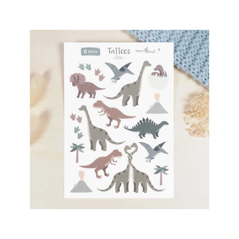 mintkind - Kindertattoo Set "Dinos"