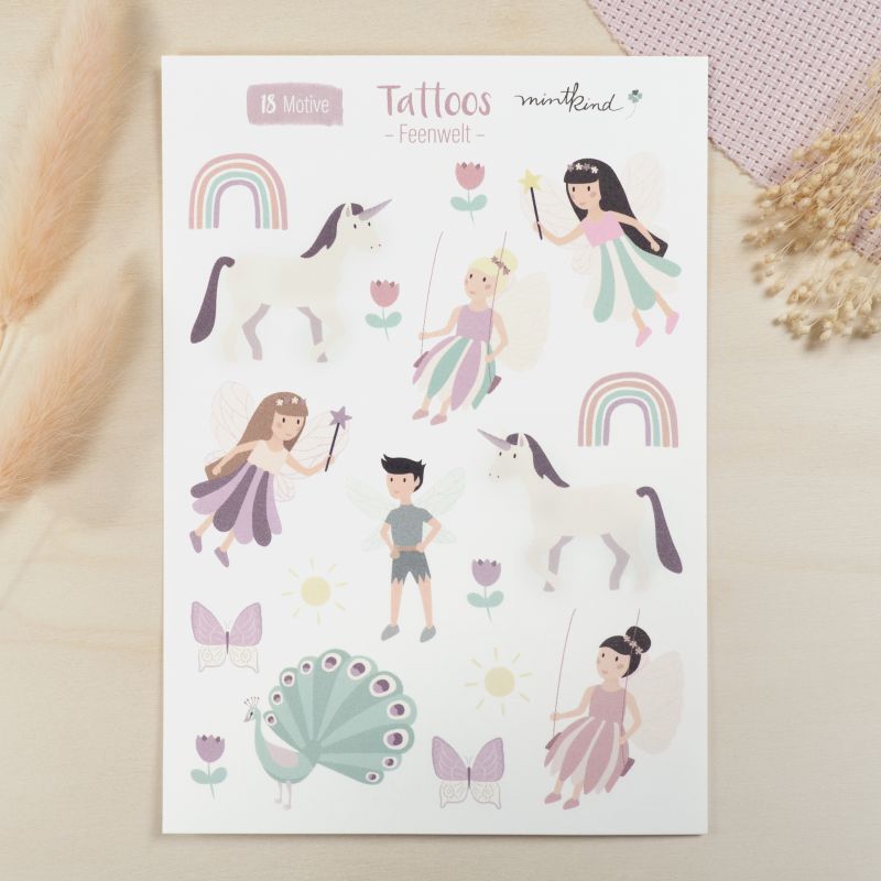 mintkind - Kindertattoo Set "Feen"