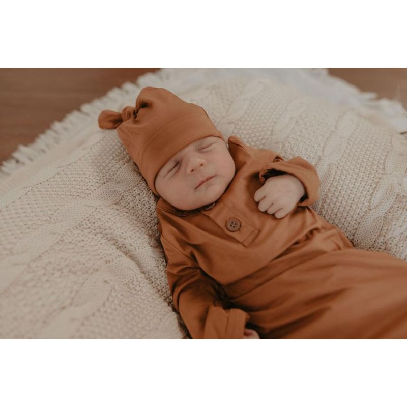 Lunas Treasure - Bambus Knoten- Beanie Bronze