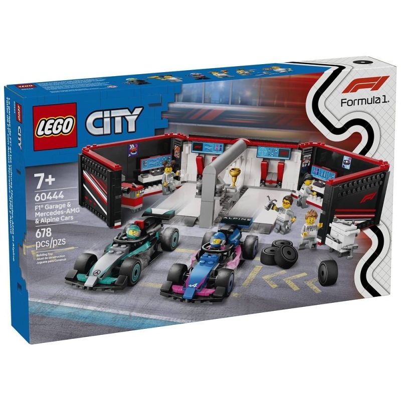 LEGO® City 60444 - F1 Garage & Mercedes-AMG & Alpine Cars