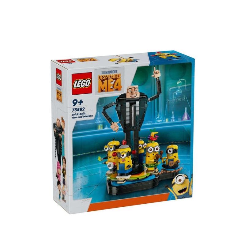 LEGO® Minions 75582 - Ich Einfach unverbesserlich 4 - Gru und die Minions aus LEGO Steinen
