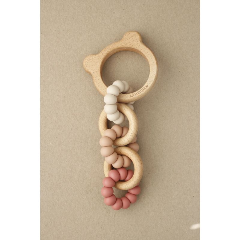 littleCHEW - Autositz- Spielzeug Bär Pinky