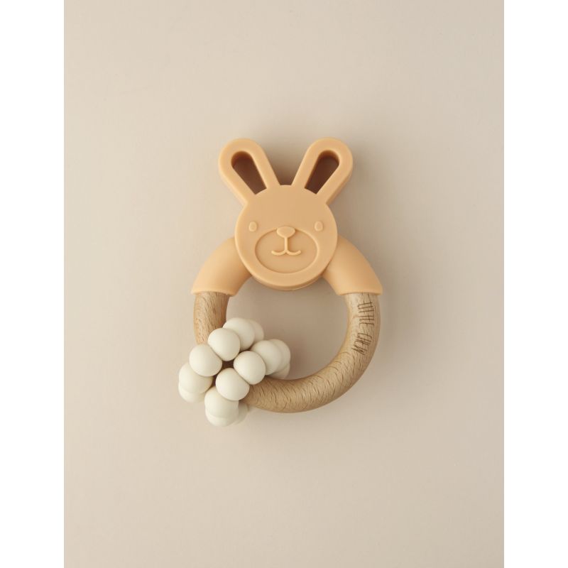 littleCHEW - Greifling Bunny mit Ringen Mango