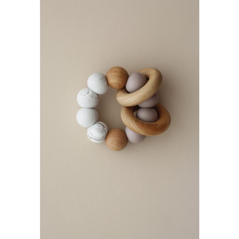 littleCHEW - Greifling Holzring und Silikonring Dust