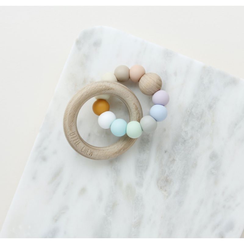 littleCHEW - Greifling Holz & Silikonring August