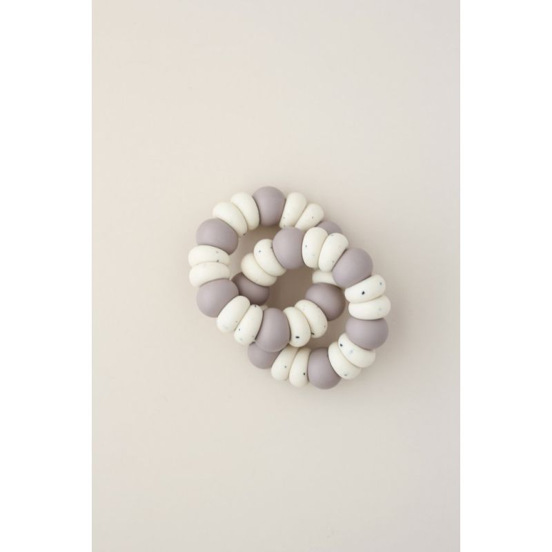 littleCHEW - Greifling Freezer Doppelring Polka Dot Lilac