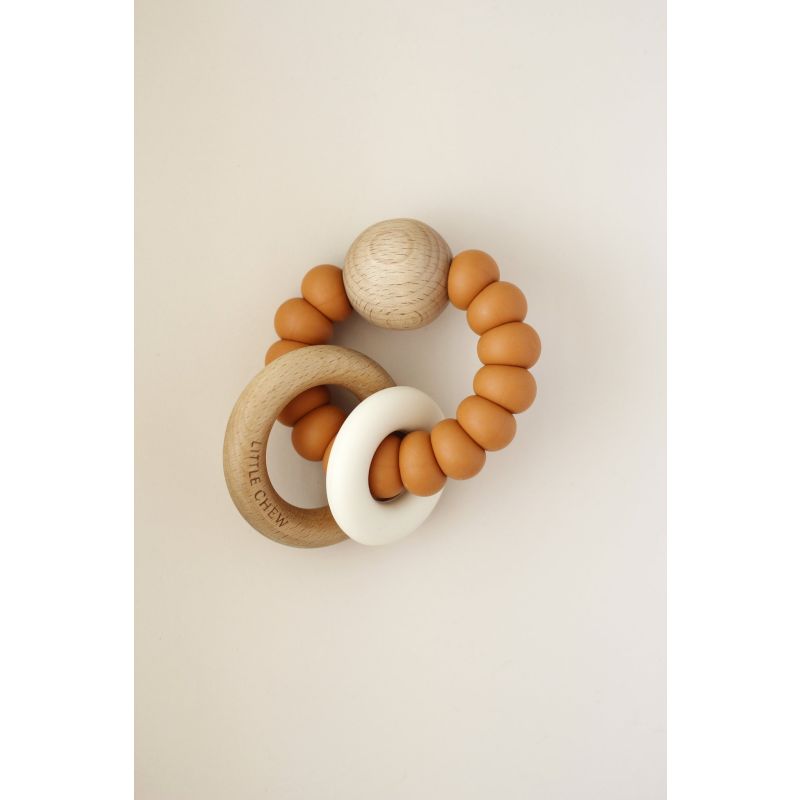 littleCHEW - Greifling Silikonring Meloma Dany Kürbis