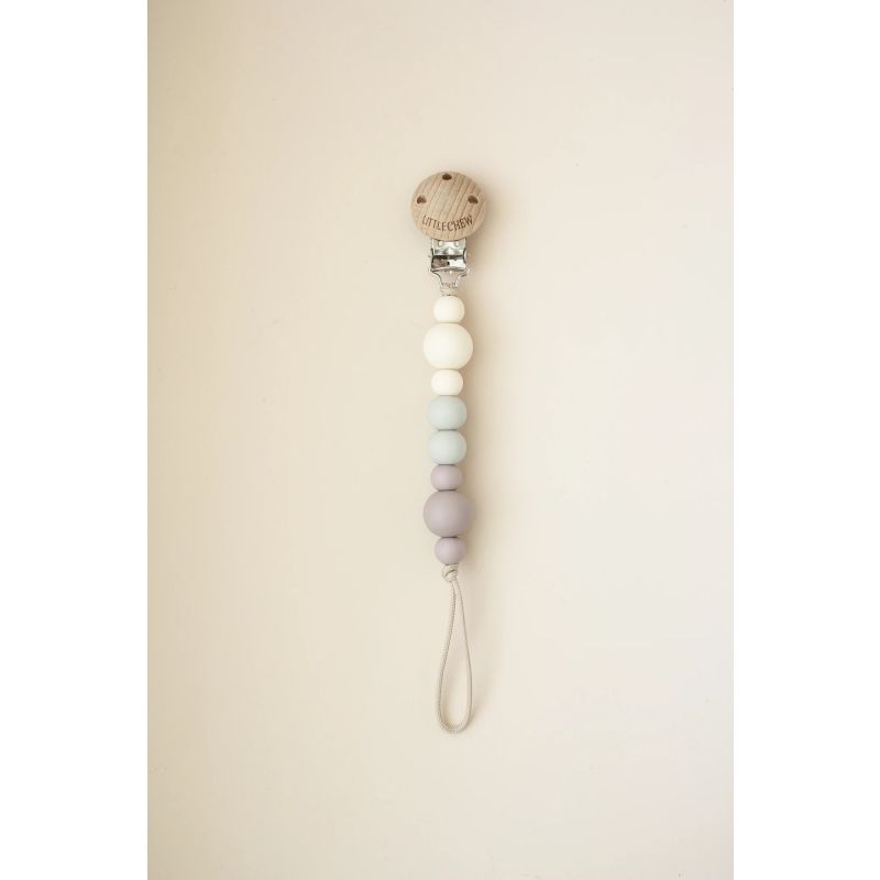 littleCHEW - Schnullerclip Kira Grau