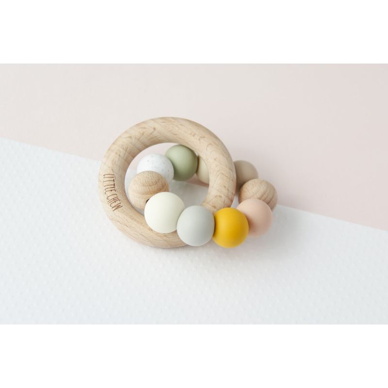littleCHEW - Greifling Holz & Silikonring Melody