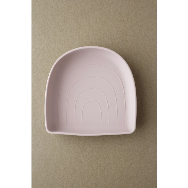 littleCHEW - Silikon Saugnapfteller Pale Mauve