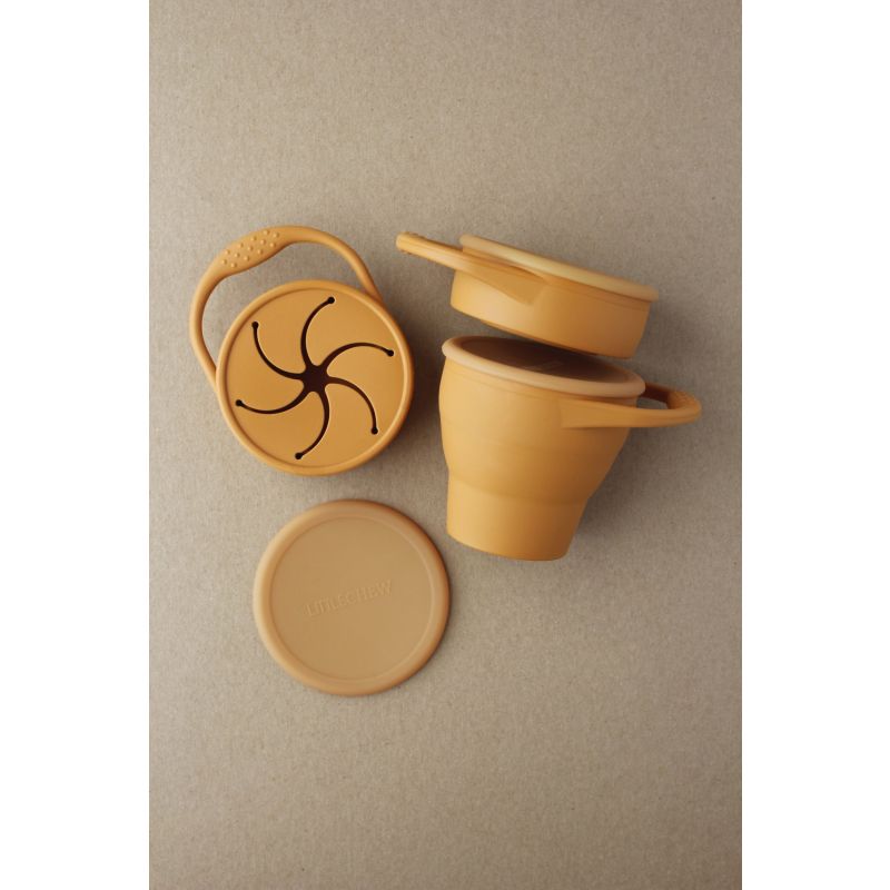 littleCHEW - Snackbecher faltbar Golden Ochre