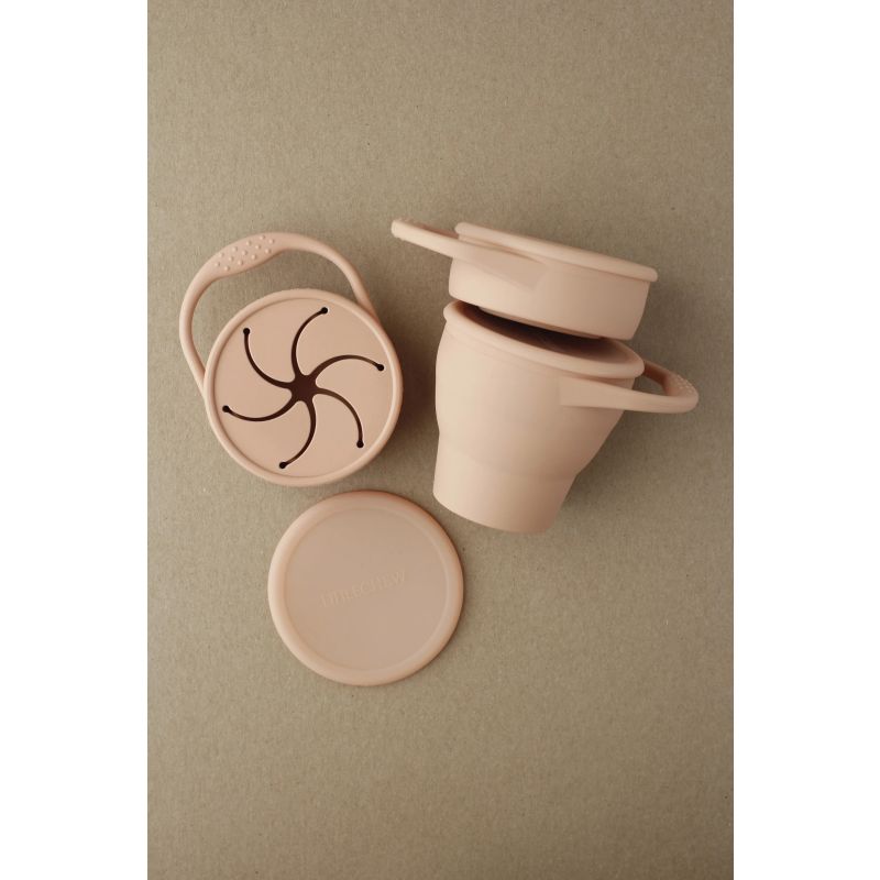 littleCHEW - Snackbecher faltbar Dusty Coral