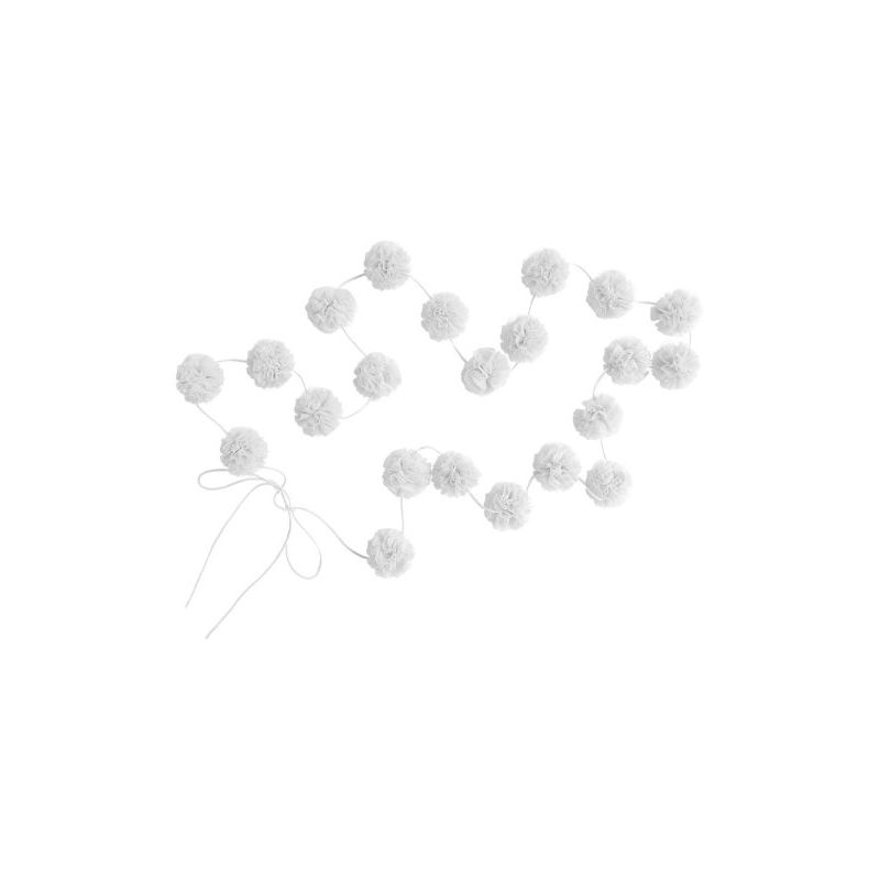 Spinkie - Mini PomPom Girlande Weiss
