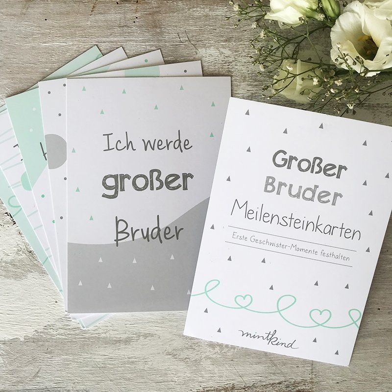 mintkind - Meilensteinkarten- Set "Grosser Bruder" Mini