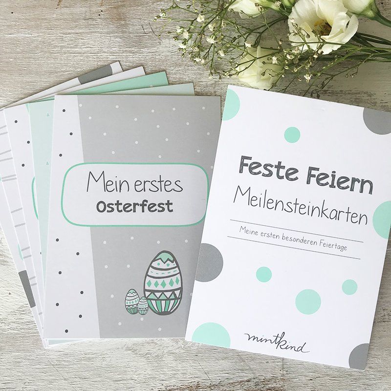 mintkind - Meilensteinkarten- Set "Feste Feiern" Mini