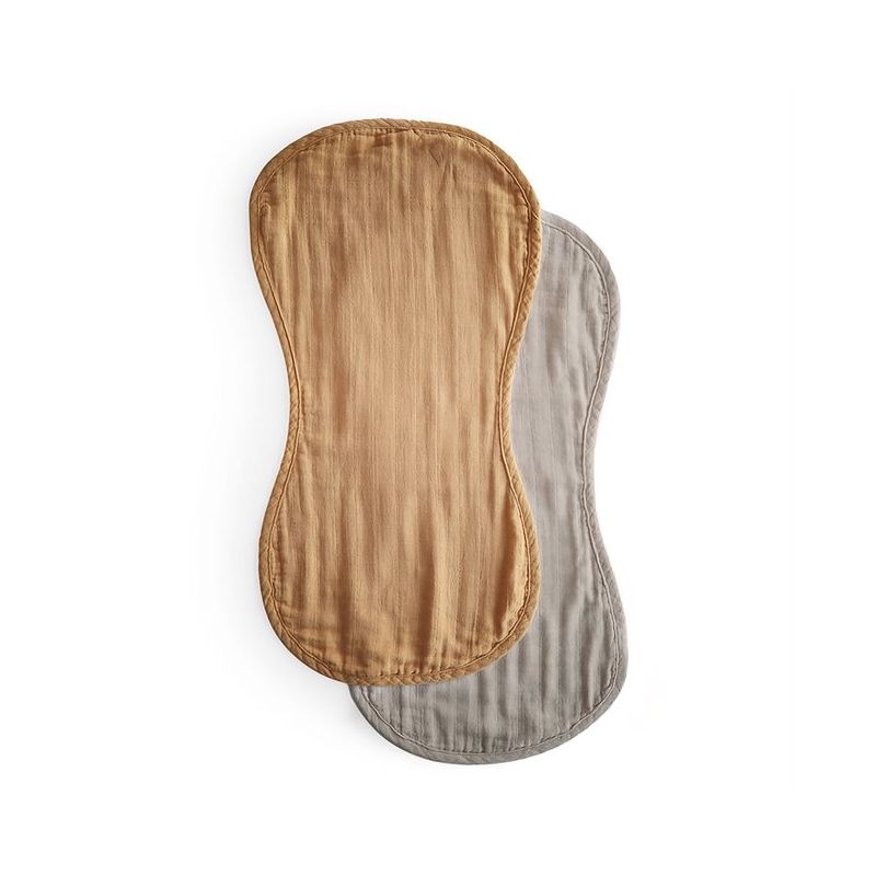 Mushie - Spucktuch Set Fall Yellow- Fog